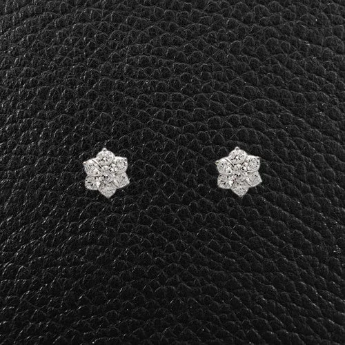 Diamond Cluster Earrings