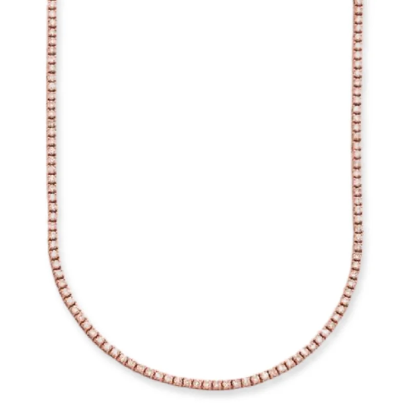 14KR 3.25CTW DIAMOND TENNIS NECKLACE