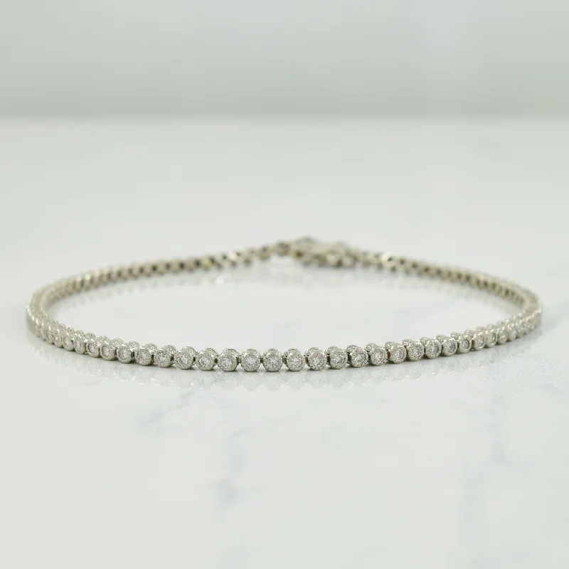 Platinum Diamond Bracelet | 1.00ctw | 7.25" |