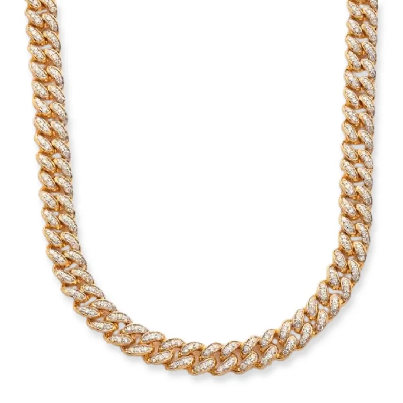 10KY 5.25CTW DIAMOND MIAMI CUBAN NECKLACE