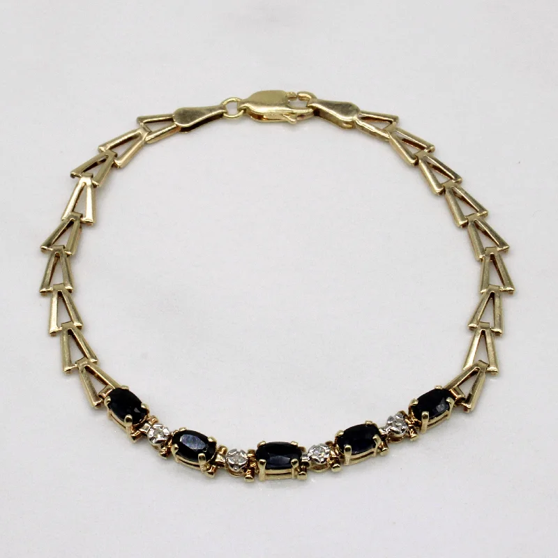 Sapphire & Diamond Bracelet | 1.00ctw, 0.04ctw | 6.5" |