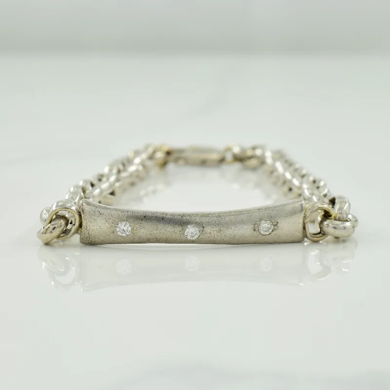 Three Stone Diamond Bracelet | 0.09ctw | 7" |