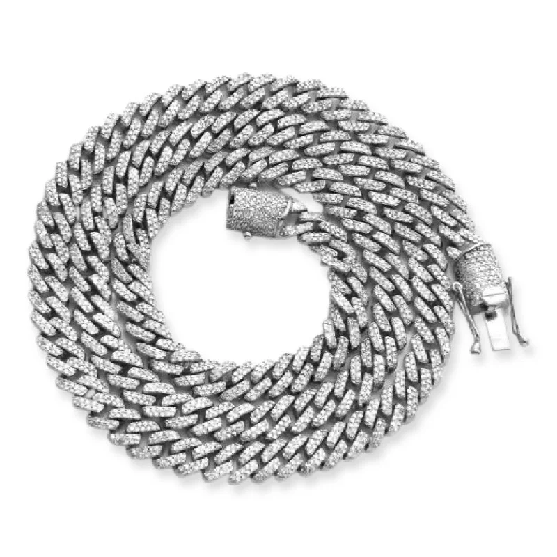 10KW 5.25CTW DIAMOND SQUARE LINK MIAMI CUBAN CHAIN