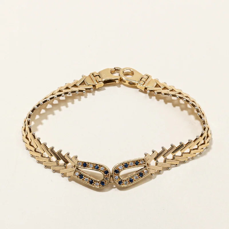 Sapphire & Diamond Bracelet | 0.35ctw, 0.14ctw | 7" |