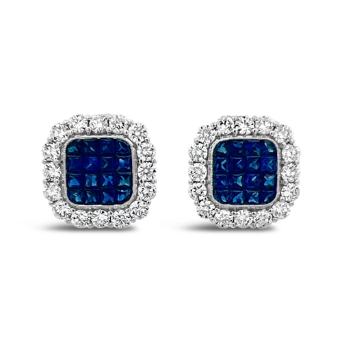 Sapphire & Diamond Earrings