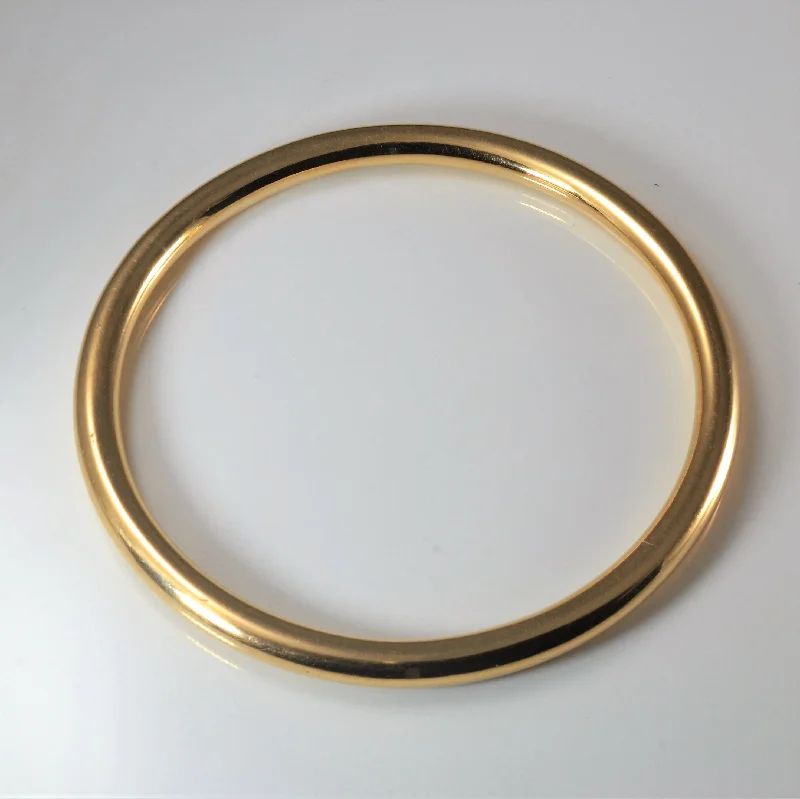 Plain Yellow Gold Bangle |