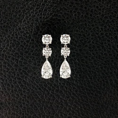 Diamond Dangle Earrings