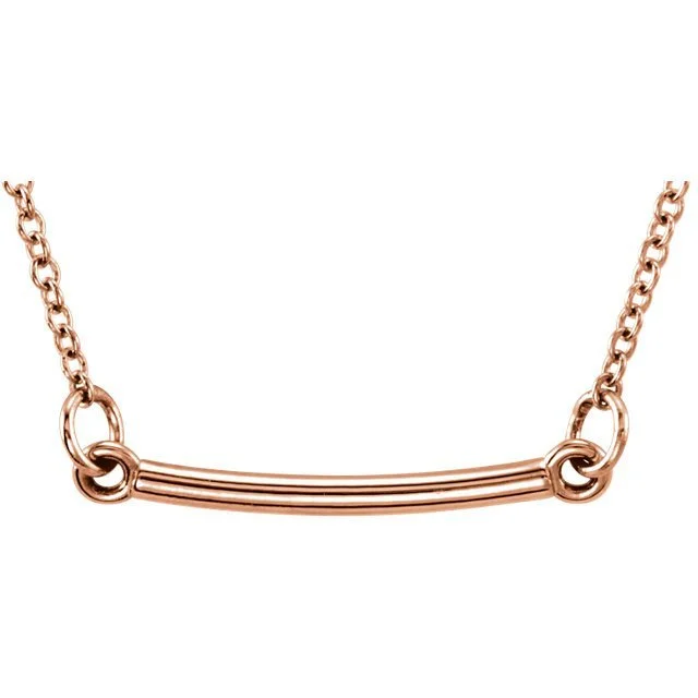 14KT Gold Posh Bar Necklace