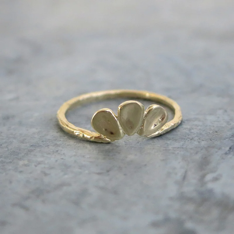 Carved Petal Ring