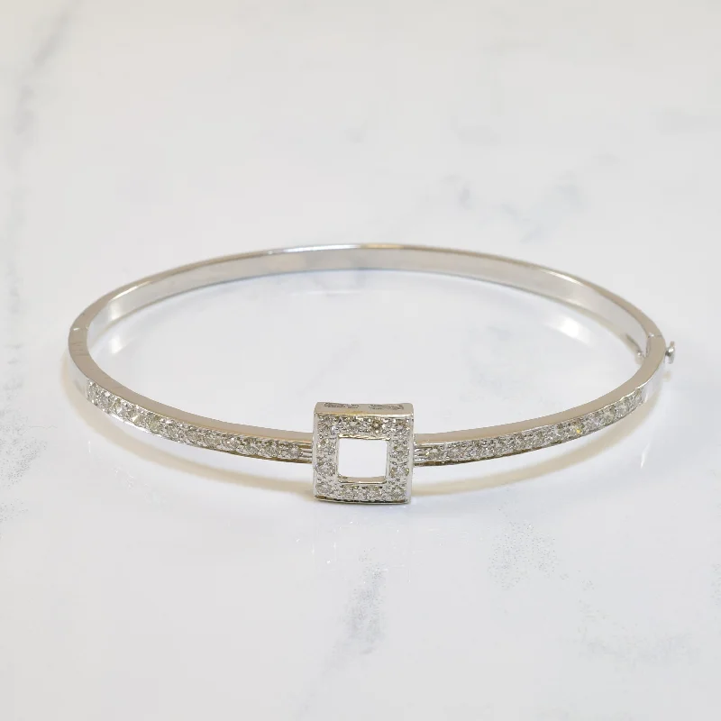 Pave Diamond Bangle | 7" |