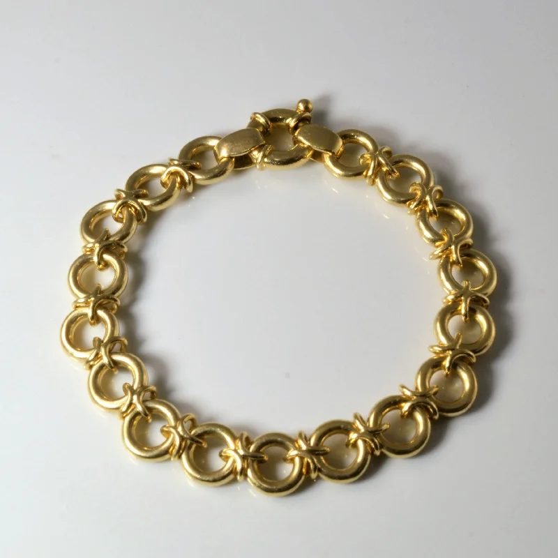 XO Gold Chain Bracelet | 8" |