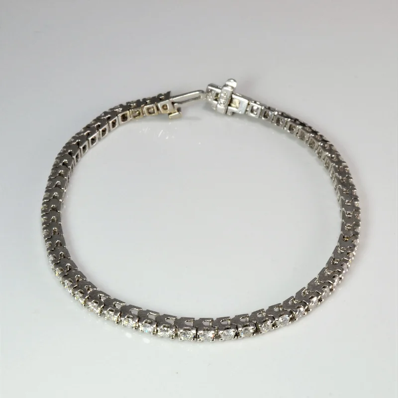 Pave Diamond Tennis Bracelet | 2.20 ctw, 7''|