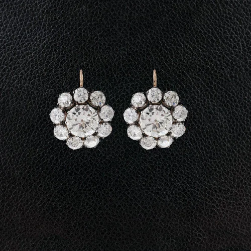 Diamond Cluster Earrings