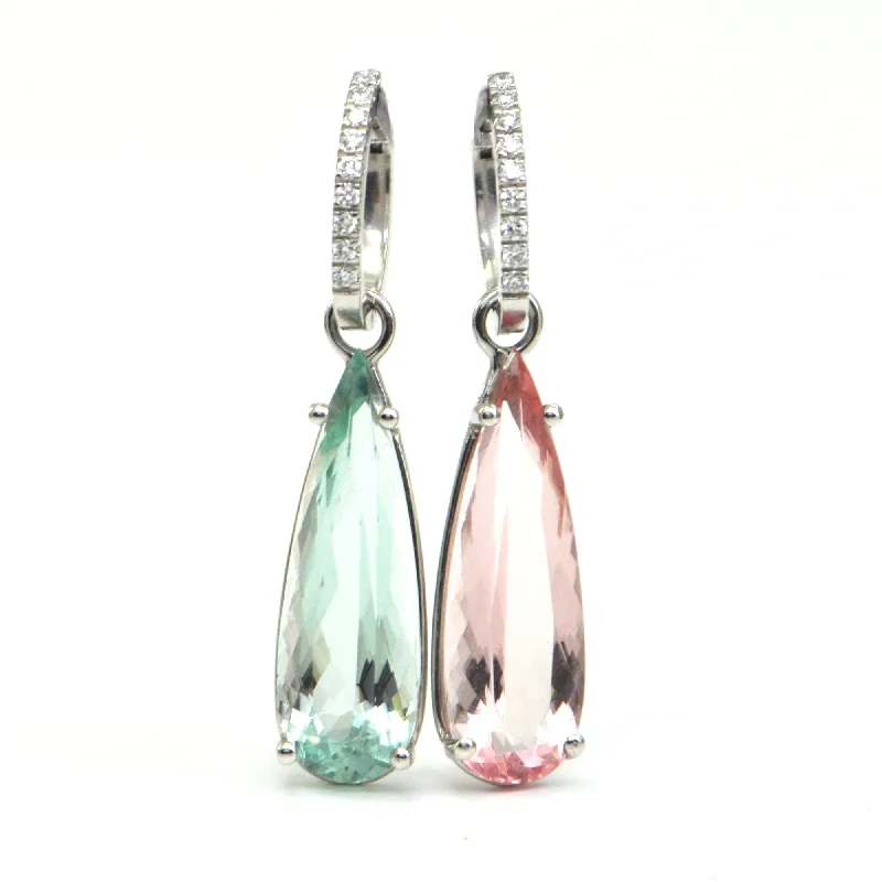 Daisy Exclusive Aquamarine and Morganite Earring Enhancers