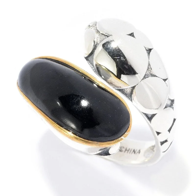 Sterling Silver Colorado Black Moonstone Ring