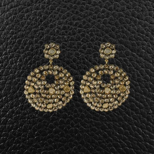 Round & Slice Diamond Earrings