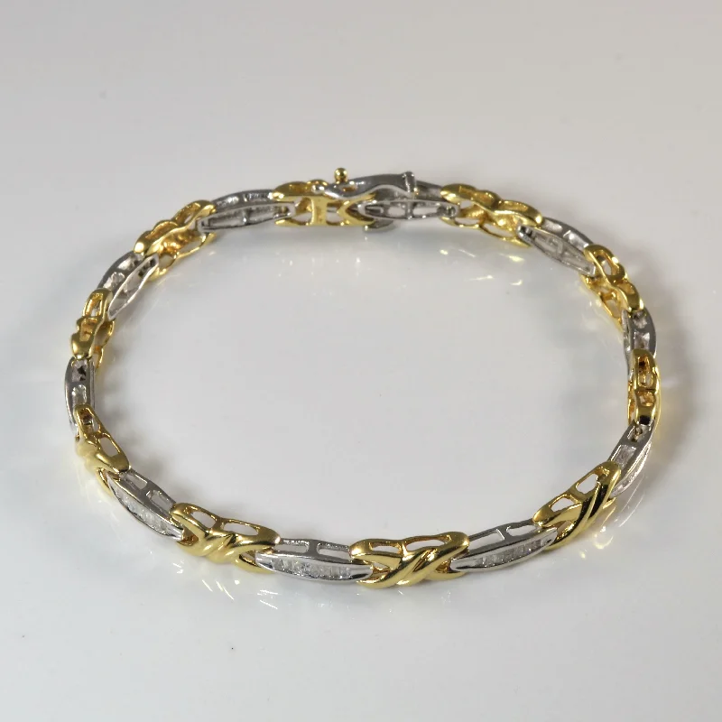 X Link Diamond Chain Bracelet | 0.75ctw | 7" |