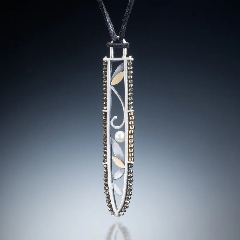 Mixed Metal Spear Necklace