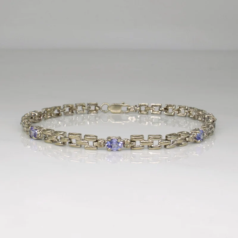 Tanzanite & Diamond Bracelet | 0.75ctw, 0.01ctw | 7" |