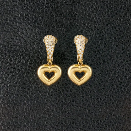 Chaumet Paris Estate Heart Earrings