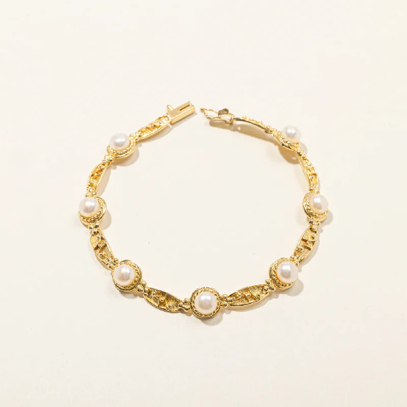 Pearl Chain Bracelet | 7.5"|