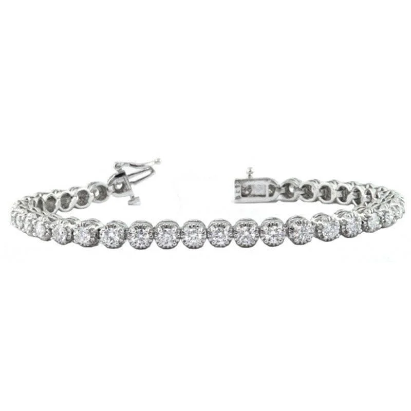 1 ct Round Brilliant Cut Diamond Tennis Bracelet