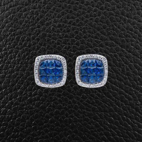 Sapphire & Diamond Earrings