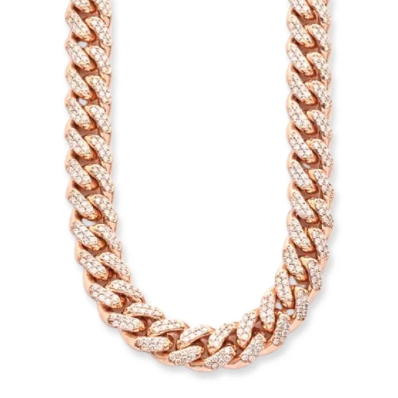 10KR 11.74CTW DIAMOND MIAMI CUBAN CHAIN