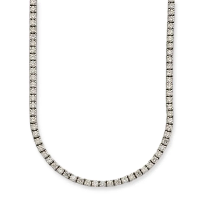 14KW 13.22CTW DIAMOND TENNIS NECKLACE