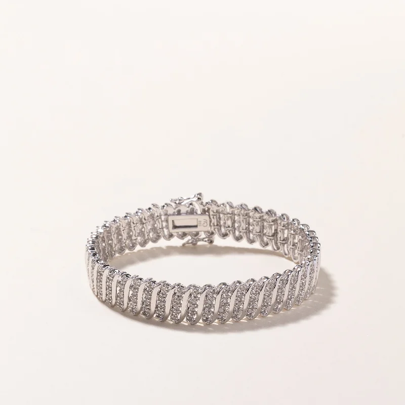 Silver Tennis Bracelet | 1.41ctw | 7" |