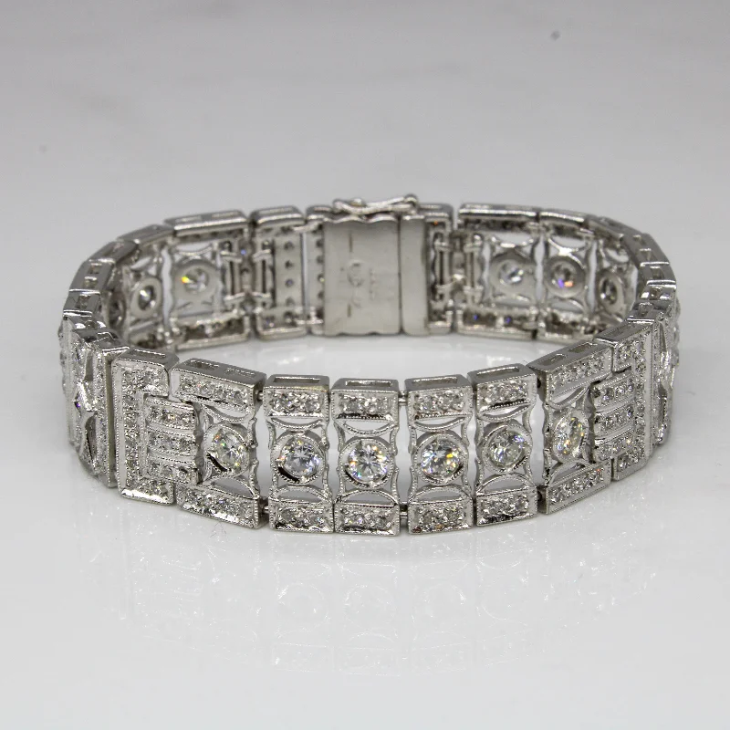 Pave Diamond Heavy Link Bracelet | 3.86ctw | 6.25" |