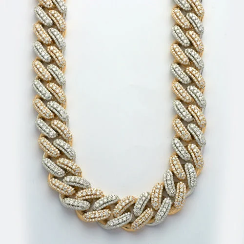 10KY 53.74CTW DIAMOND 3D MIAMI CUBAN CHAIN