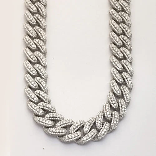 10KW 94.0CTW DIAMOND 3D MIAMI CUBAN NECKLACE