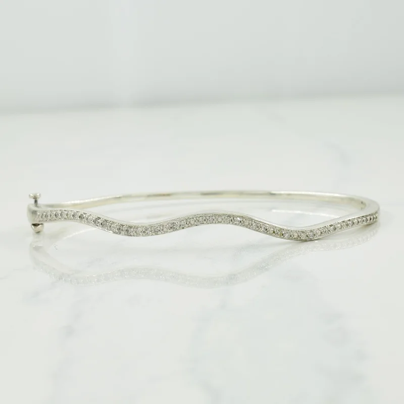 Sterling Silver Diamond Bracelet | 0.15ctw | 7.5" |