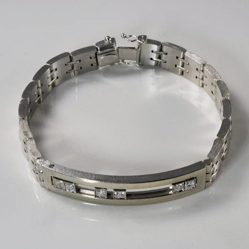 Princess Diamond Slider Bracelet | 1.26ctw | 8.5" |