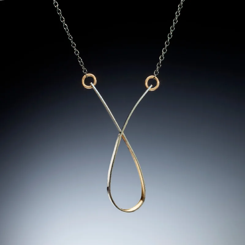 Gold Inside Loop Necklace