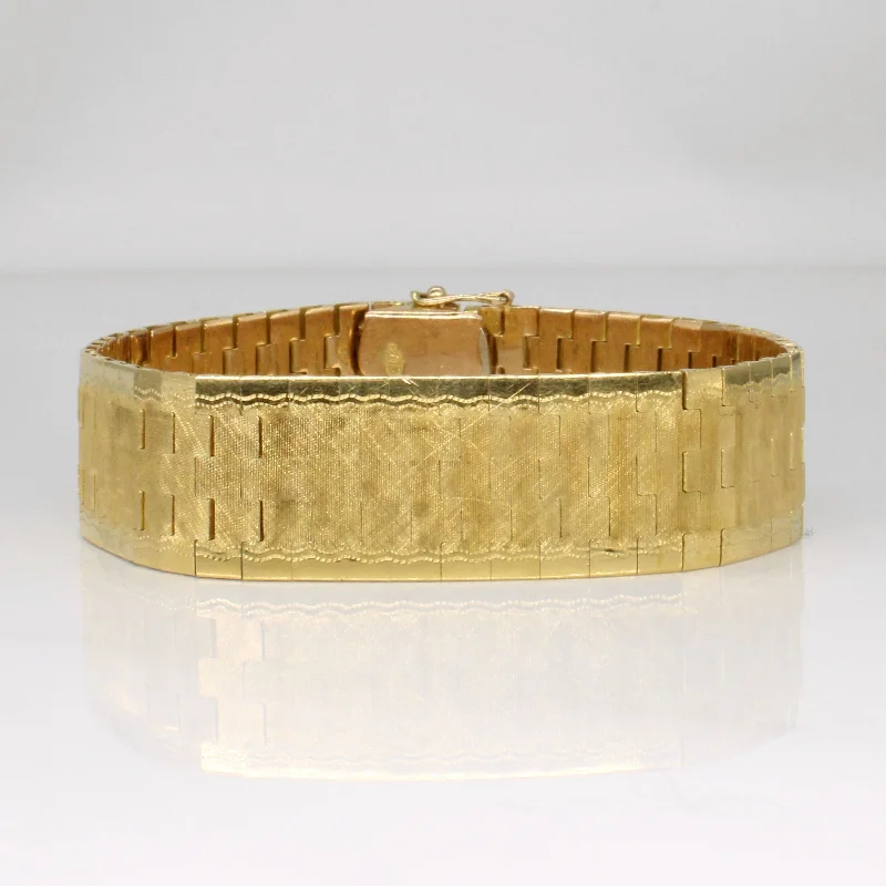 Vintage Italian 18k Yellow Gold Bracelet | 7.5" |