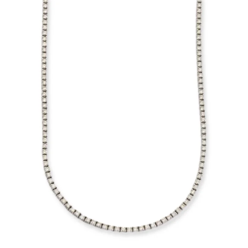 14KW 3.13CTW DIAMOND TENNIS NECKLACE