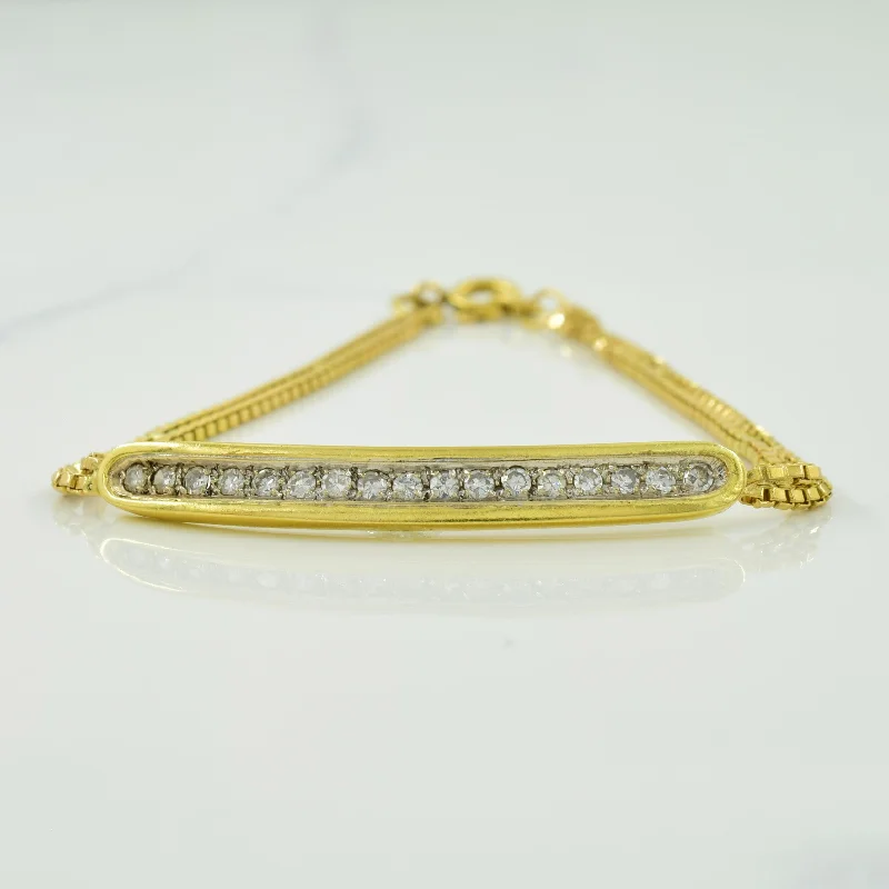 Pave Set Diamond Bracelet | 0.34ctw | 7" |