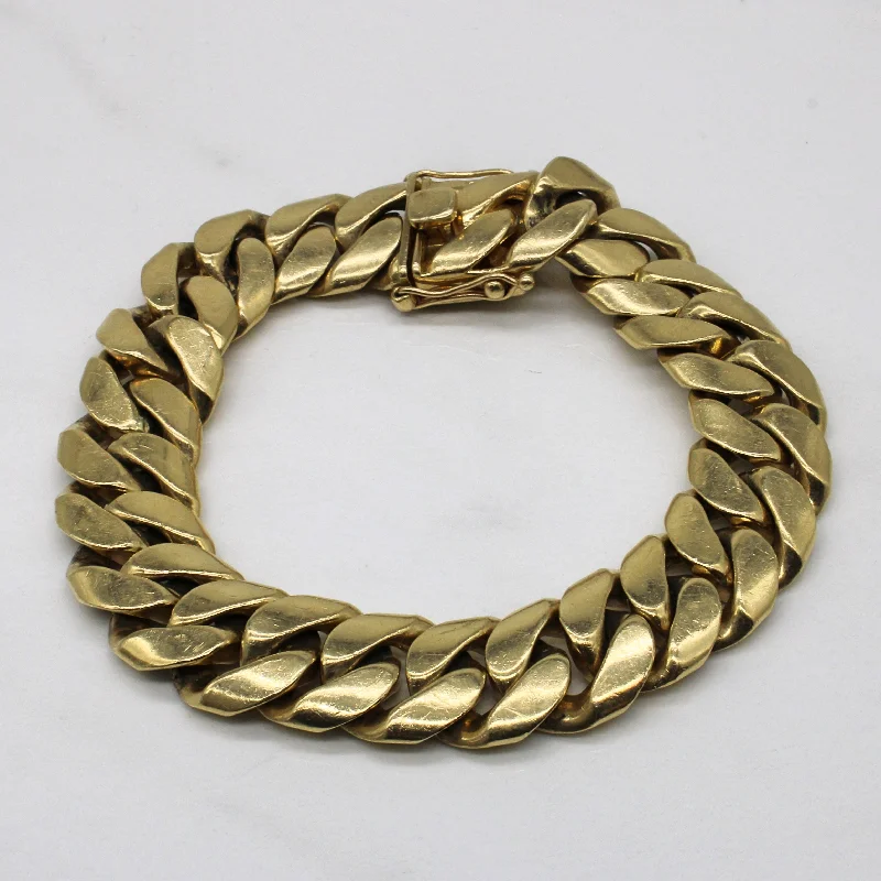 Yellow Gold Cuban Link Bracelet | 9.25" |