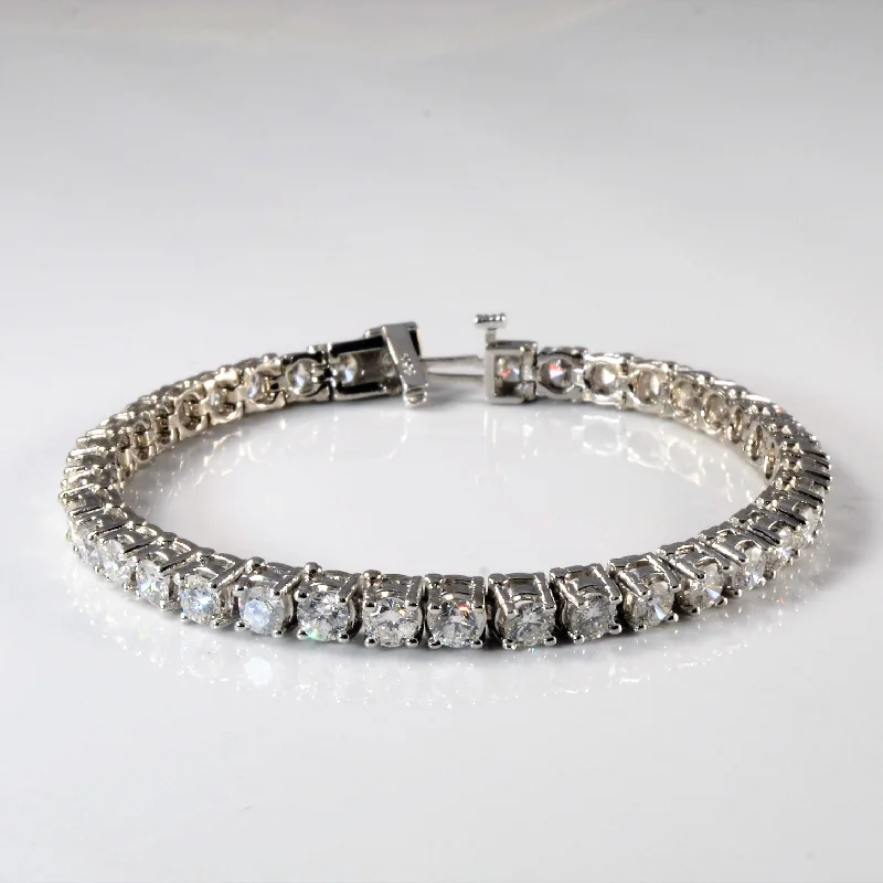 Round Brilliant Diamond Tennis Bracelet | 9.12ctw | 7" |