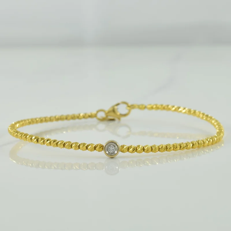 Solitaire Diamond Bracelet | 0.02ct | 7" |