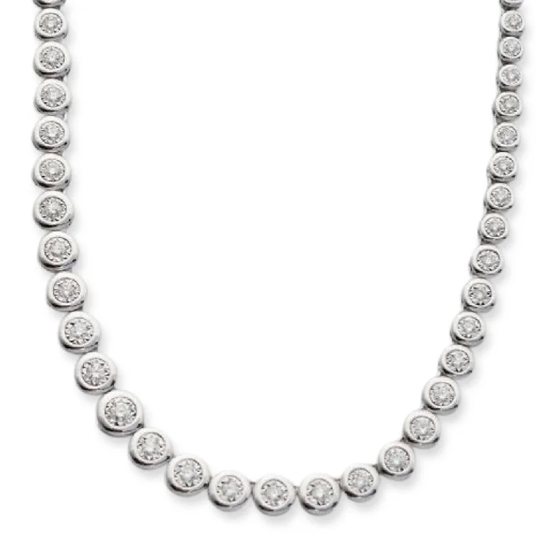 14KW 1.50CT DIAMOND LADIES NECKLACE