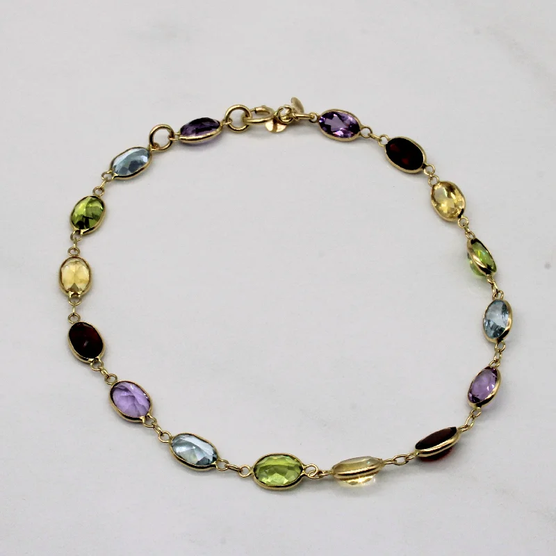 Multi Gem Bracelet | 6.00ctw | 7" |