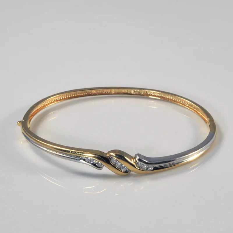 Two Tone Gold Diamond Bracelet | 0.27ctw | 6.5" |