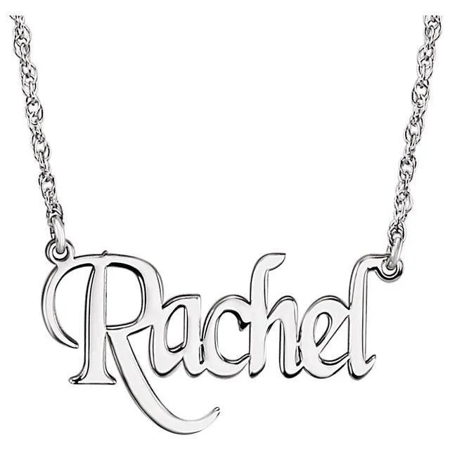 BLOCK NAMEPLATE NECKLACE