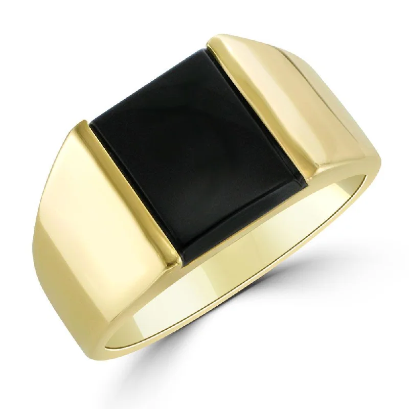 Men's 14KT Onyx Fashion Ring