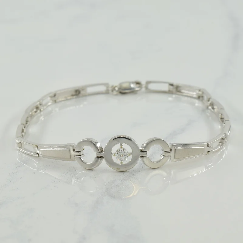 Solitaire Diamond Bracelet | 0.12ct | 7" |