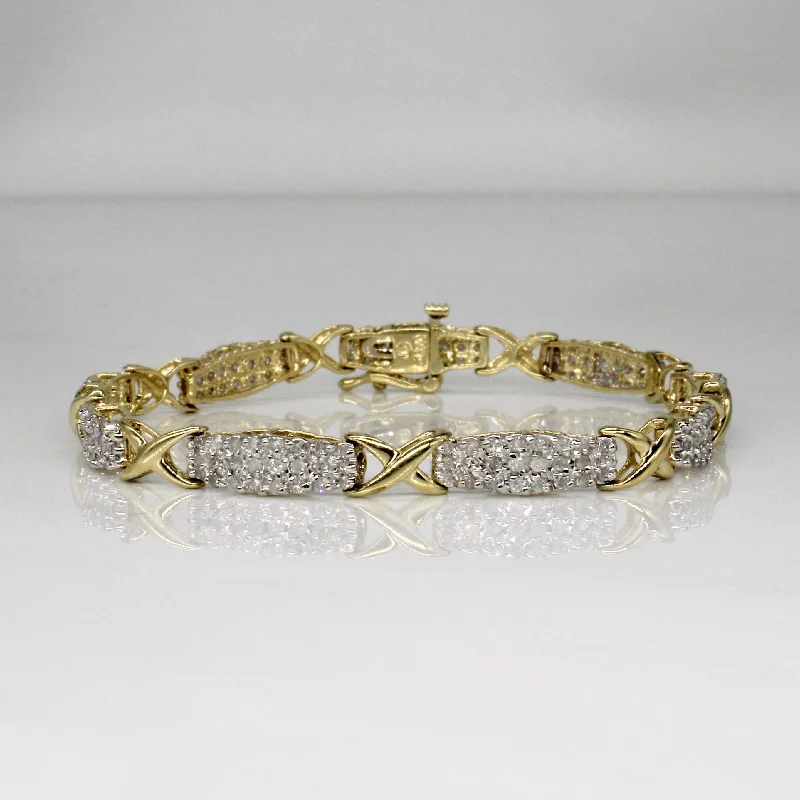 Pave Set Diamond Bracelet | 2.00ctw | 7" |