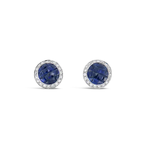 Sapphire & Diamond Earrings